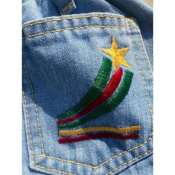 Vintage RARE Toddler Levi's Jeans with Rainbow Star Back Pocket - Picture 4 of 9
